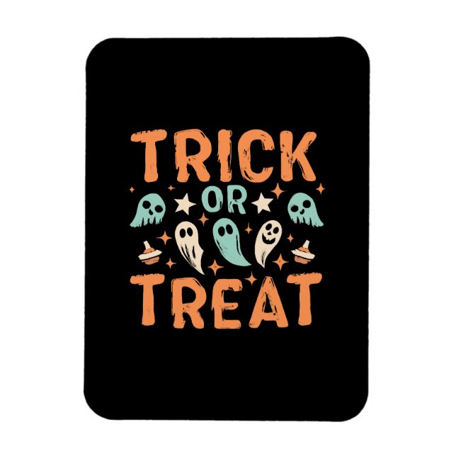 Imán Truco o truco de Halloween (Vertical)