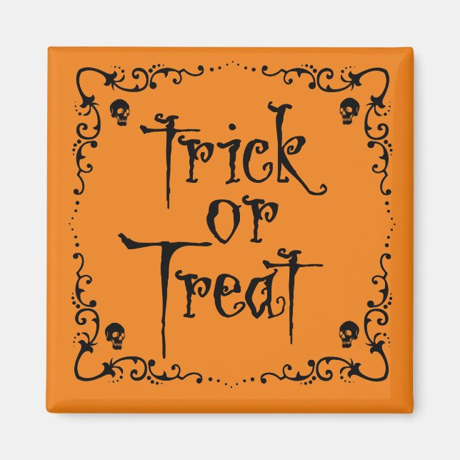 Imán Truco o truco de Halloween (Frente)