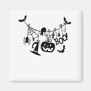 Imán Truco para botar o tratar batas de Halloween, cala