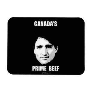 Imán Trudeau - la carne de vaca primera de Canadá -