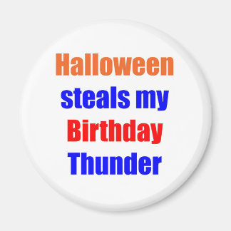 Imán Trueno de cumpleaños de Halloween