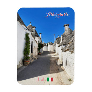 Imán trulli de Alberobello en Italia, viaje a Bari