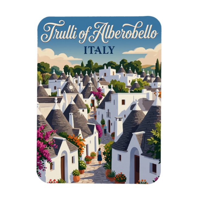 Imán Trulli de Alberobello Italia (Vertical)