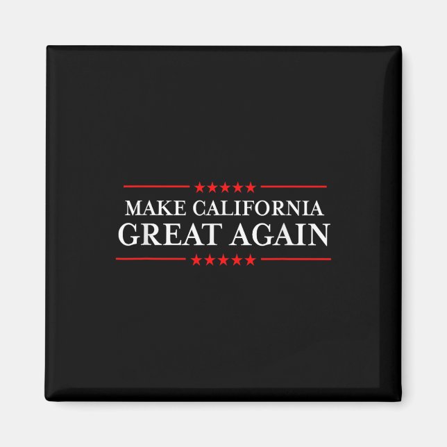 Imán Trump 2020 Camisetas Ltd - Make California Great (Frente)
