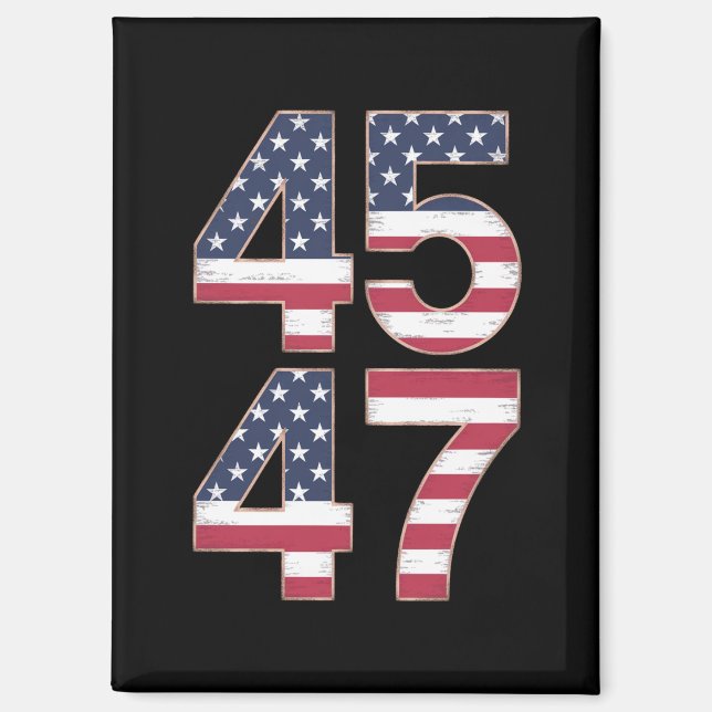 Imán Trump 2024 45 45 Vintage (Anverso)