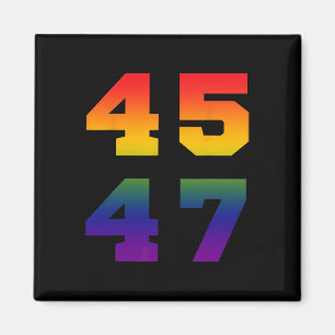 Imán Trump 2024 45 47 Bandera del Orgullo Lgbt Arcoiris