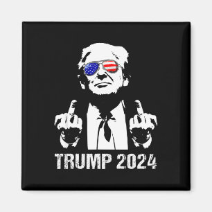 Imán Trump 2024 Elección Bandera Americana Gafas de sol