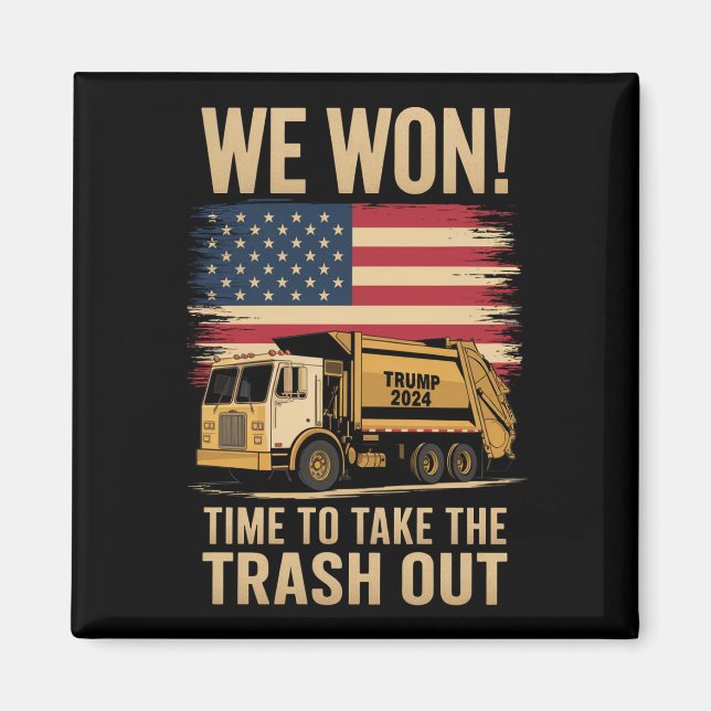 Imán Trump 2024 Ganamos Victoria Inauguración 2025 (Frente)