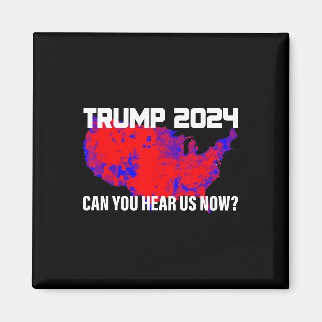 Imán Trump 2024 nos puede escuchar ahora (Frente)