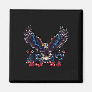 Imán Trump 2024 Presidente 45 Y 47 Bandera Estadouniden