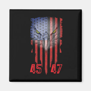 Imán Trump 2024 Presidente 45 Y 47 Bandera Estadouniden
