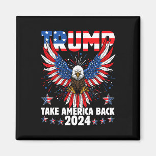 Imán Trump 2024 Recuperar la bandera estadounidense Tru