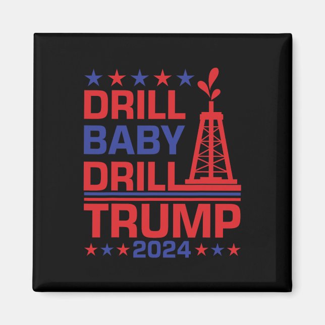 Imán Trump 2024 Taladro By3  (Frente)