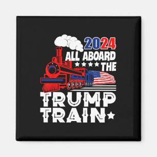 Imán Trump 2024 Todo A Bordo Del Tren De Trump En Estad