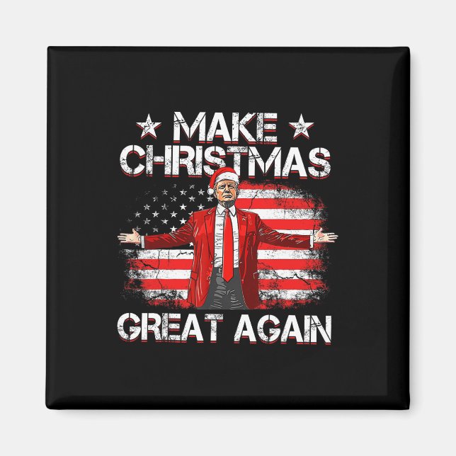 Imán Trump 2024 vuelve a hacer geniales a los Navidades (Frente)