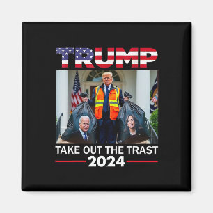 Imán Trump 2025 Saca la Basura Divertido Trump Basura