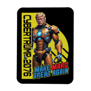 Imán Trump 2076 Campaña Presidencial Marciana