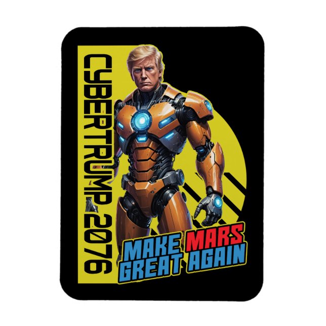Imán Trump 2076 | Campaña Presidencial Marciana (Vertical)