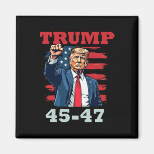 Imán Trump 45-47: Audaz diseño presidencial para Trump