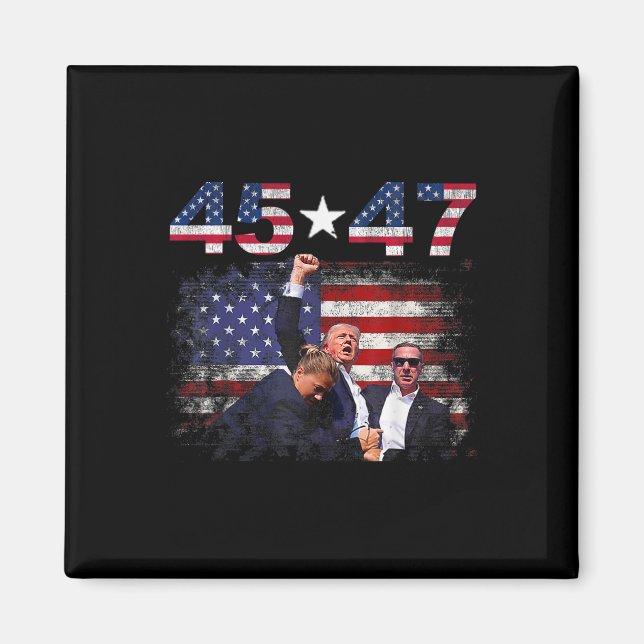 Imán Trump 45 47 Fight Fight Inauguration Day 2012 (Frente)