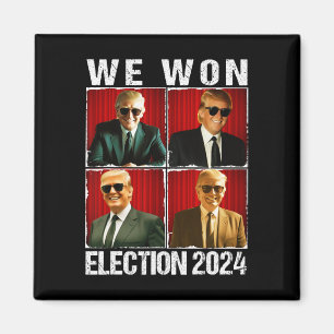 Imán Trump 47th Won Ganamos Inauguración Electoral 2024