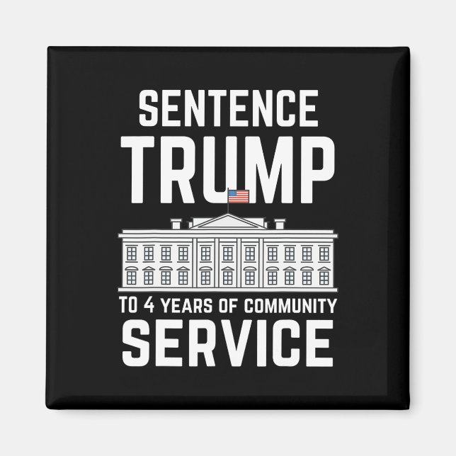 Imán Trump A 4 Años De Servicio Comunitario 5 (Frente)