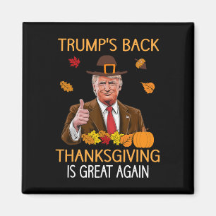Imán Trump Acción de Gracias Turquía otoño cae Hombres 