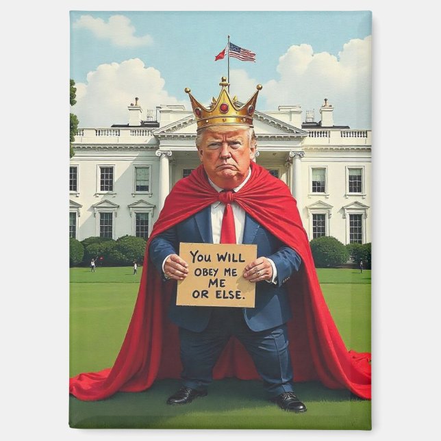 Imán Trump anti-rey (Anverso)