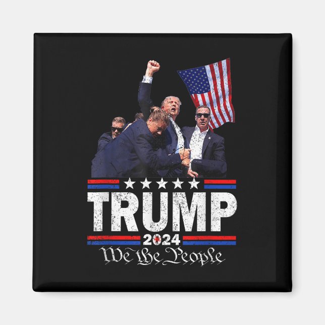 Imán Trump Asesinato Oreja Sangrante Butler Pa Trum (Frente)