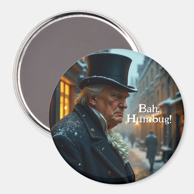 Imán Trump Bah Humbug (Anverso/Reverso)