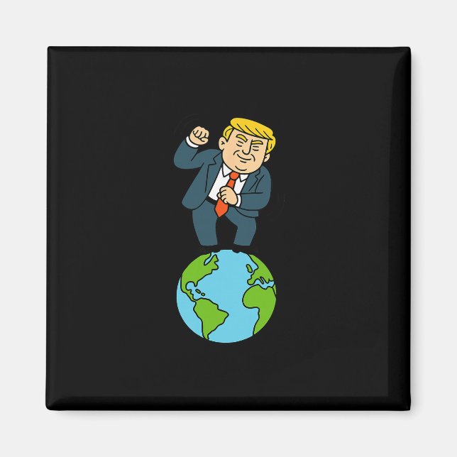 Imán Trump Bailando Dicho Divertido  (Frente)