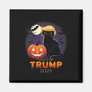 Imán Trump Cat Camisetas Black Cat Halloween Disstuve C