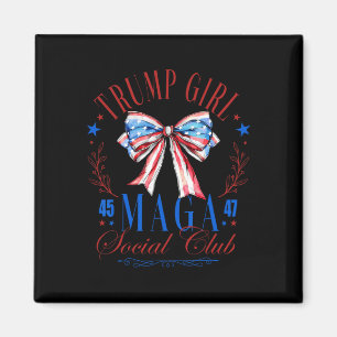 Imán Trump Chica 45 47 Mega Est 2024 Club Social Happy 