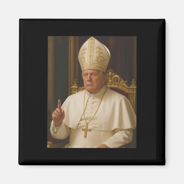 Imán Trump como meme del Papa 1 (Frente)