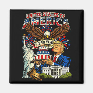 Imán Trump cumpleaños 250 de américa 250 años 4 de