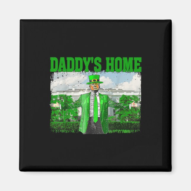 Imán Trump daddle a casa Casa Blanca Divertido Trump St (Frente)