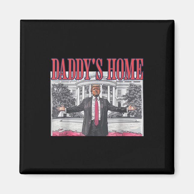 Imán Trump Daddys hogar Trump rosa (Frente)