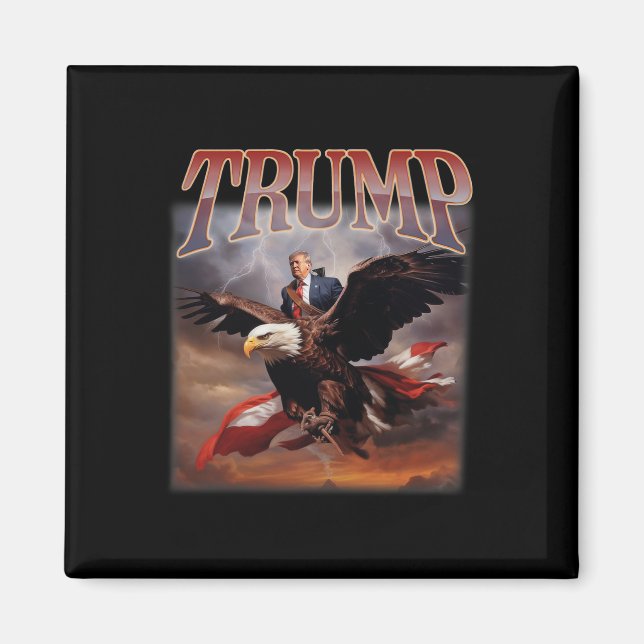 Imán Trump Eagle Eagle Eeuu President 2024 Recuperar Es (Frente)