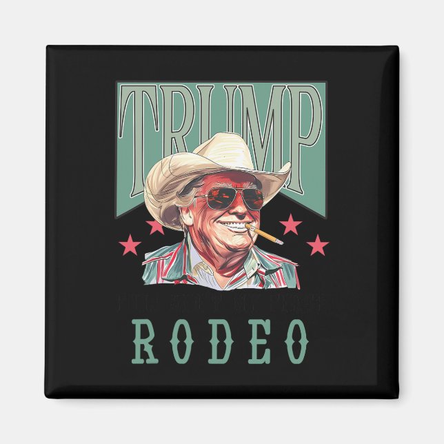 Imán Trump, el primer rodeo del occidental de Cowboy gr (Frente)