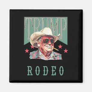 Imán Trump, el primer rodeo del occidental de Cowboy gr