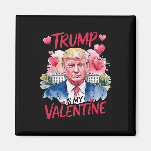 Imán Trump En Mi Divertido Papi El día de San Valentín  (Frente)