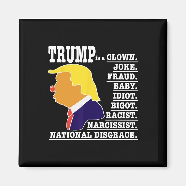 Imán Trump es un payaso (Frente)