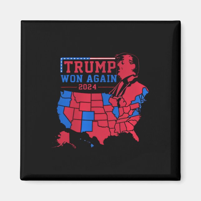 Imán Trump Gana De Nuevo Mapa De Olas Rojas De Ee.Uu. E (Frente)