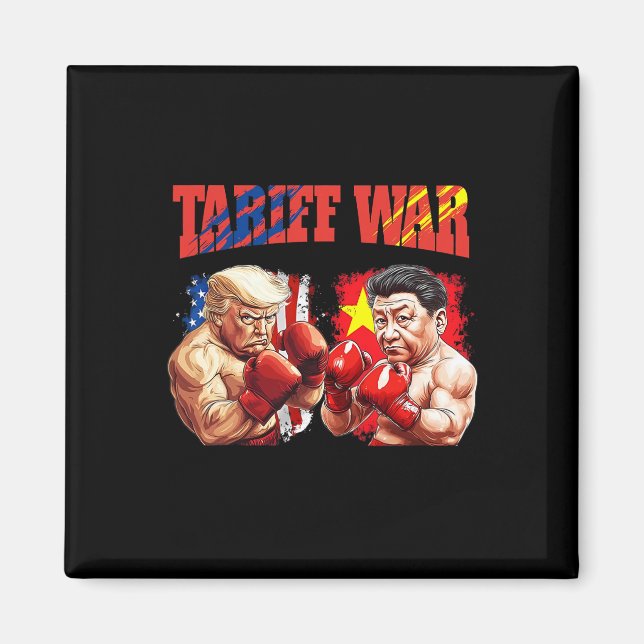 Imán Trump gracioso contra Xi Jinping Boxing Match (Frente)