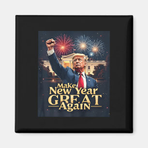 Imán Trump gracioso vuelve a hacer grande el año nuevo 
