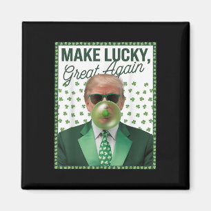 Imán Trump inflando burbuja de goma St Patricks Day Fun
