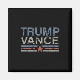 Imán Trump Jd Vance 2024 Retro Stripe Trump Vance 2024