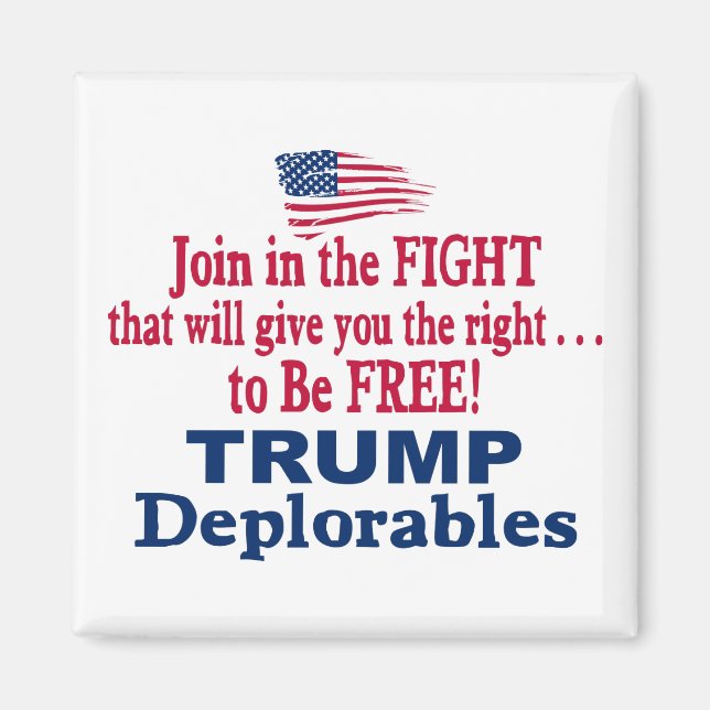 Imán Trump Les Deplorables - La valla de Trump 2016 (Frente)