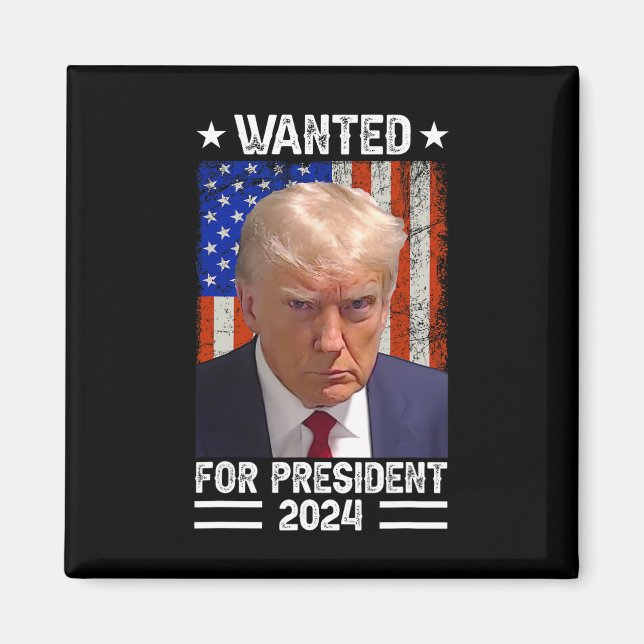 Imán Trump Mug Shot Se Quiere Para Los Ee.Uu. President (Frente)