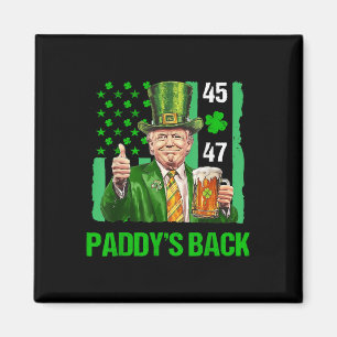 Imán Trump Paddys Back 45 47 St Patricks Day Bandera De